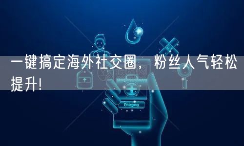 一键搞定海外社交圈,粉丝人气轻松提升!