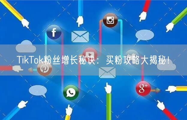 TikTok粉丝增长秘诀：买粉攻略大揭秘！