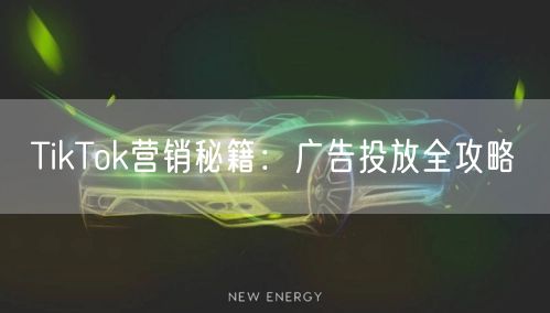TikTok营销秘籍：广告投放全攻略
