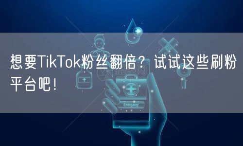 想要TikTok粉丝翻倍?试试这些刷粉平台吧!