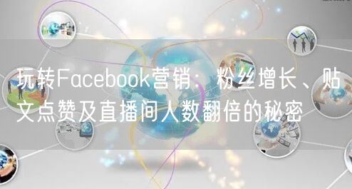 玩转Facebook营销：粉丝增长、贴文点赞及直播间人数翻倍的秘密