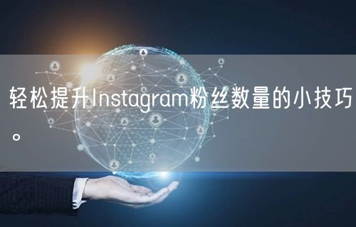 轻松提升Instagram粉丝数量的小技巧。