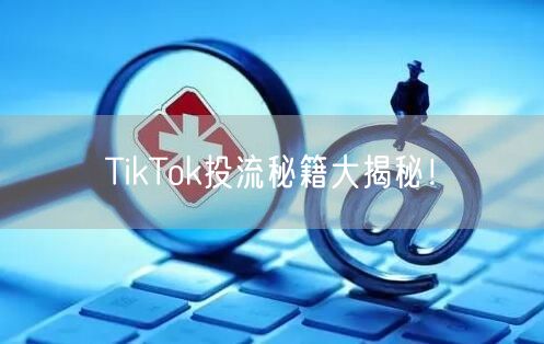 TikTok投流秘籍大揭秘！