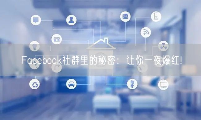 Facebook社群里的秘密:让你一夜爆红!