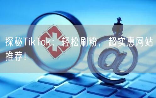 探秘TikTok：轻松刷粉，超实惠网站推荐！