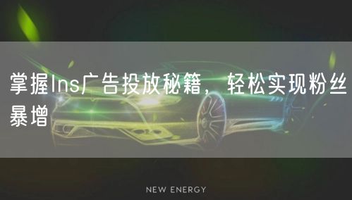 掌握Ins广告投放秘籍，轻松实现粉丝暴增