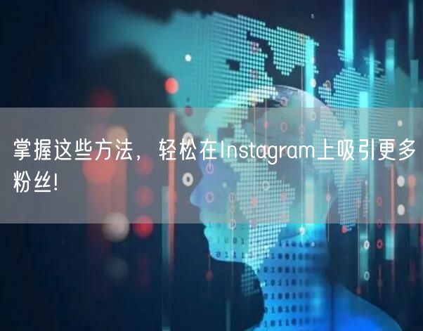 掌握这些方法，轻松在Instagram上吸引更多粉丝!