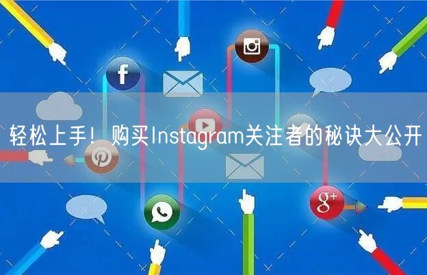 轻松上手！购买Instagram关注者的秘诀大公开