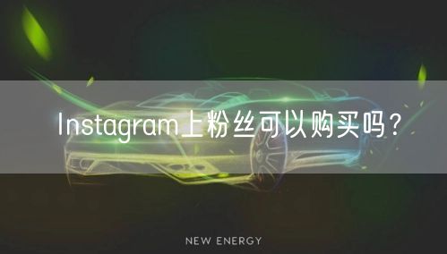 Instagram上粉丝可以购买吗？