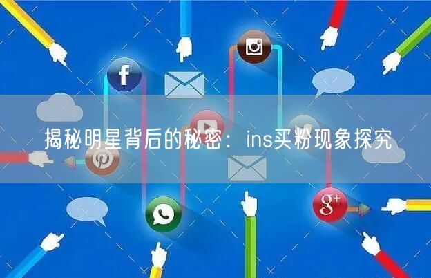 揭秘明星背后的秘密：ins买粉现象探究
