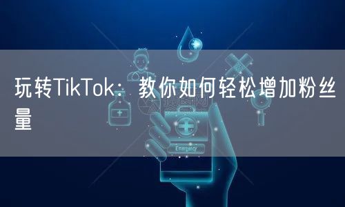 玩转TikTok：教你如何轻松增加粉丝量