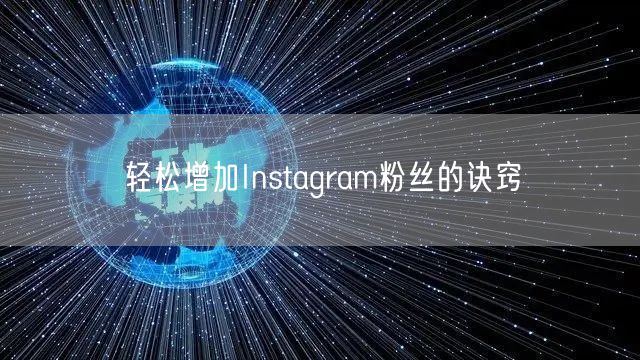 轻松增加Instagram粉丝的诀窍