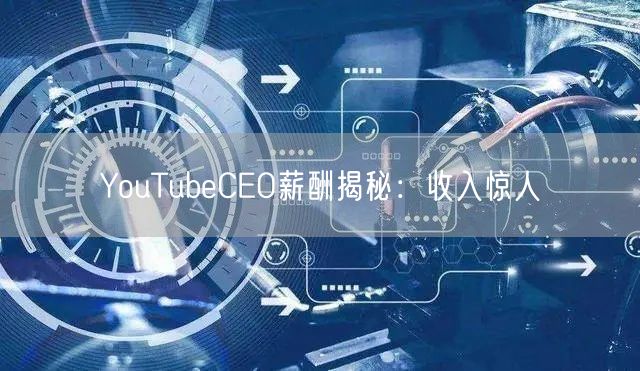YouTubeCEO薪酬揭秘：收入惊人