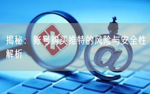 揭秘:账号购买推特的风险与安全性解析