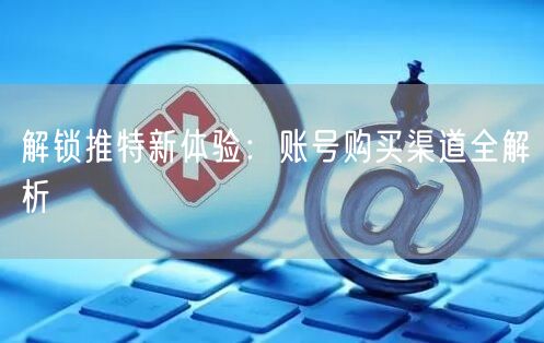 解锁推特新体验:账号购买渠道全解析