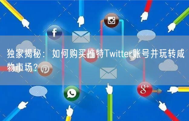 独家揭秘:如何购买推特Twitter账号并玩转咸物市场?