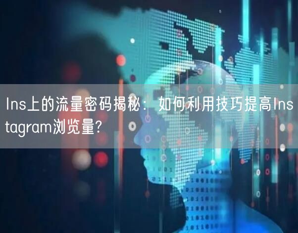 Ins上的流量密码揭秘:如何利用技巧提高Instagram浏览量?