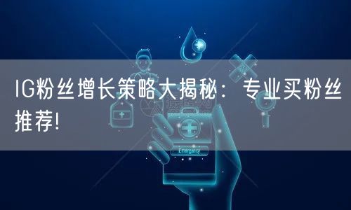 IG粉丝增长策略大揭秘：专业买粉丝推荐!