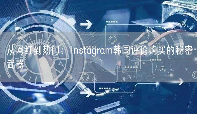 从网红到热门：Instagram韩国评论购买的秘密武器
