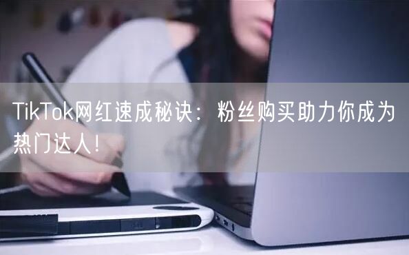 TikTok网红速成秘诀:粉丝购买助力你成为热门达人!