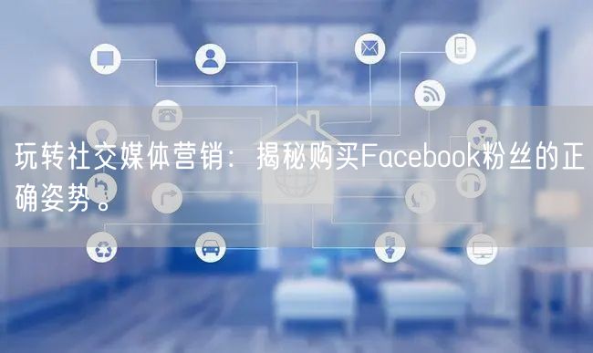玩转社交媒体营销：揭秘购买Facebook粉丝的正确姿势。