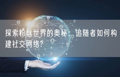 探索粉丝世界的奥秘：追随者如何构建社交网络?