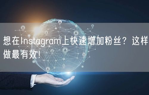 想在Instagram上快速增加粉丝？这样做最有效！